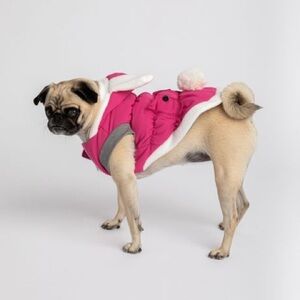 𝅺pmp pink bunny puffer jacket Sz XL for a small breed dog